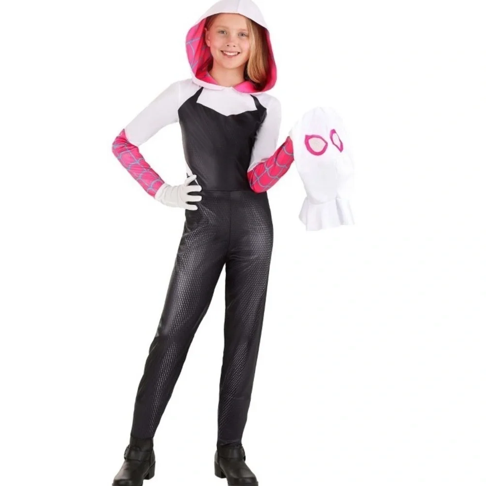 Spider-Gwen Costume for Kids Sz Medium